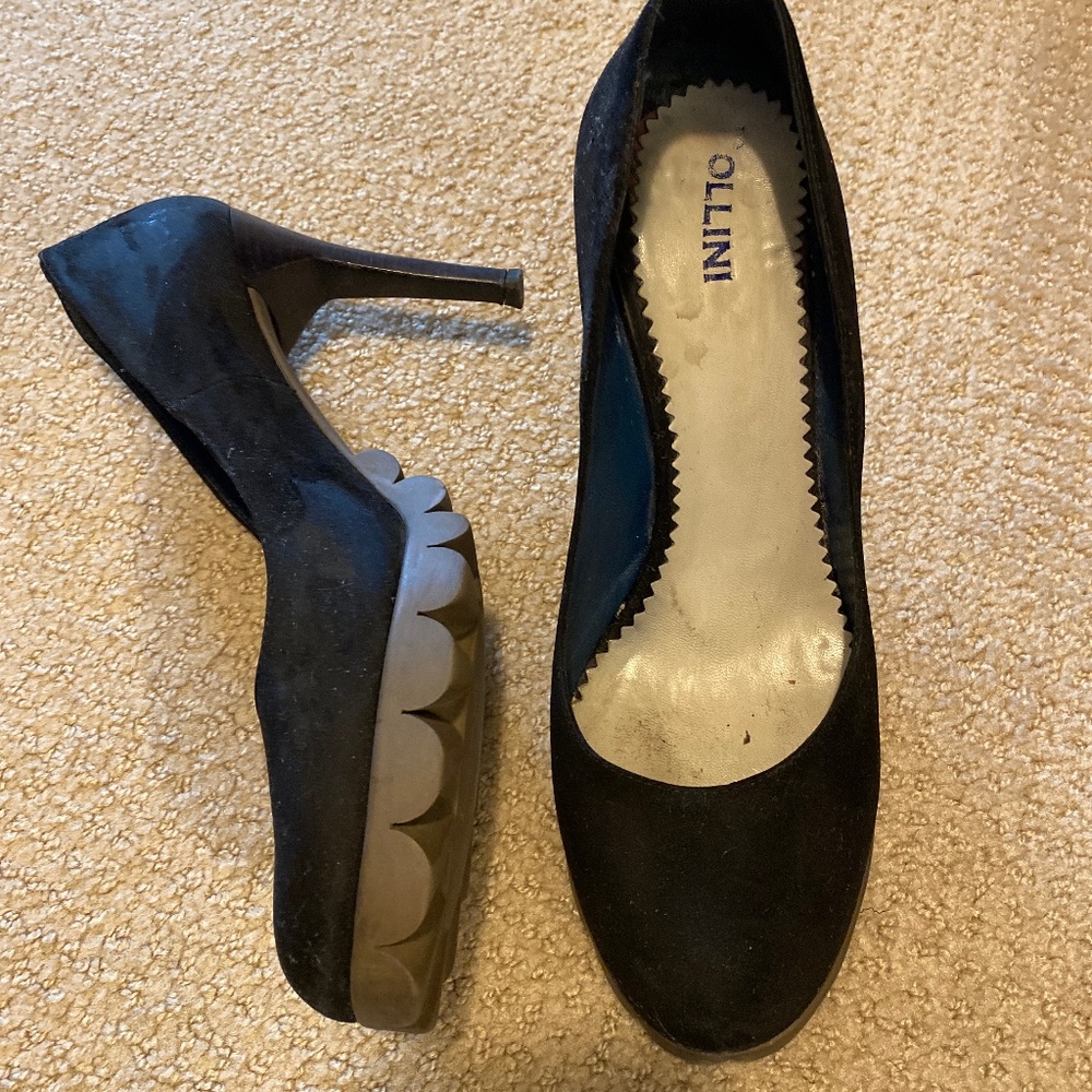 Pollini Scalloped Sole Shoe (size 38 EU)